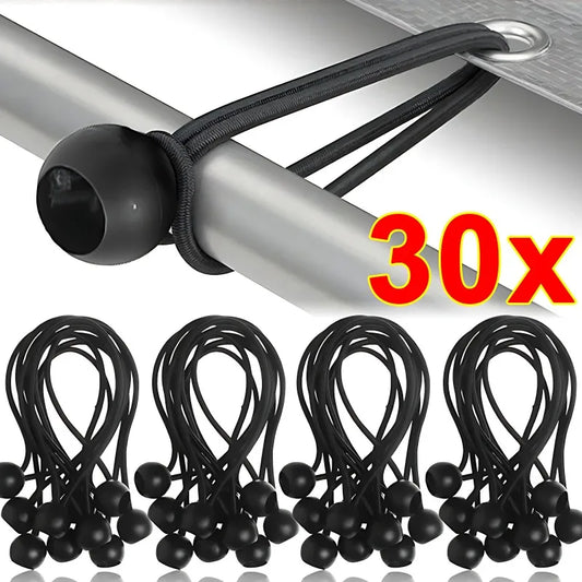 Heavy Duty Outdoor Elastic Bungee Cords Portable Tent Tie Down Rope for Shelter Cargo Canopy Tarpaulin Fixing
