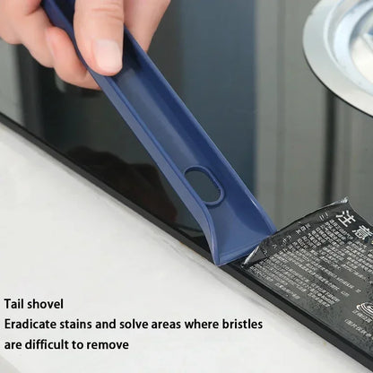 Effective Cleaning Brush for Corners and Gaps - 2-in-1 Multipurpose Tile and Bathroom Brush