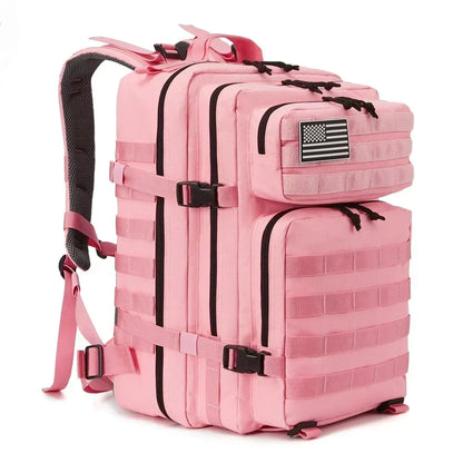 45L Large Capacity Tactical Backpacks for Men and Women Pink