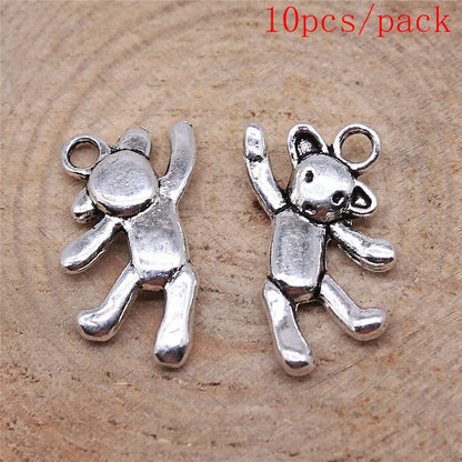 Vintage 3D Hedgehog Charms for DIY Jewelry Making and Gifts