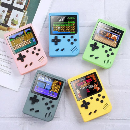 BOYHOM Retro Portable Mini Handheld Video Game Console 8 Bit 3.0 Inch Color LCD Built In 500 Games For Kids