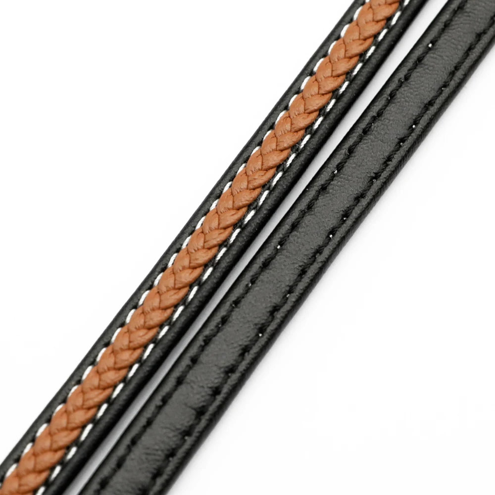 Vibrant Faux Leather Braided Cord for DIY Bracelets and Jewelry Making