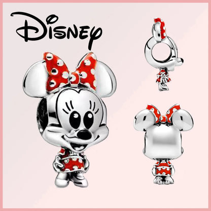 Disney 925 Sterling Silver Stitch Minnie Winnie Dangle