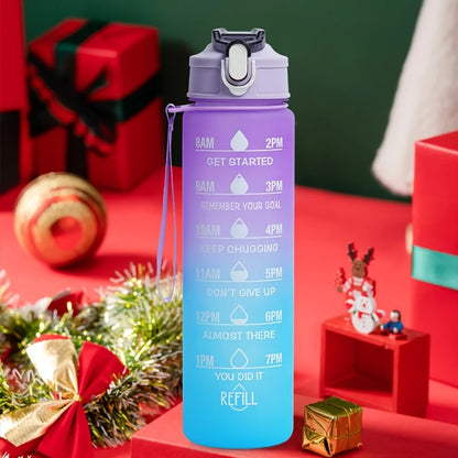 2L 900ml Leakproof Motivational Water Bottle For Fitness