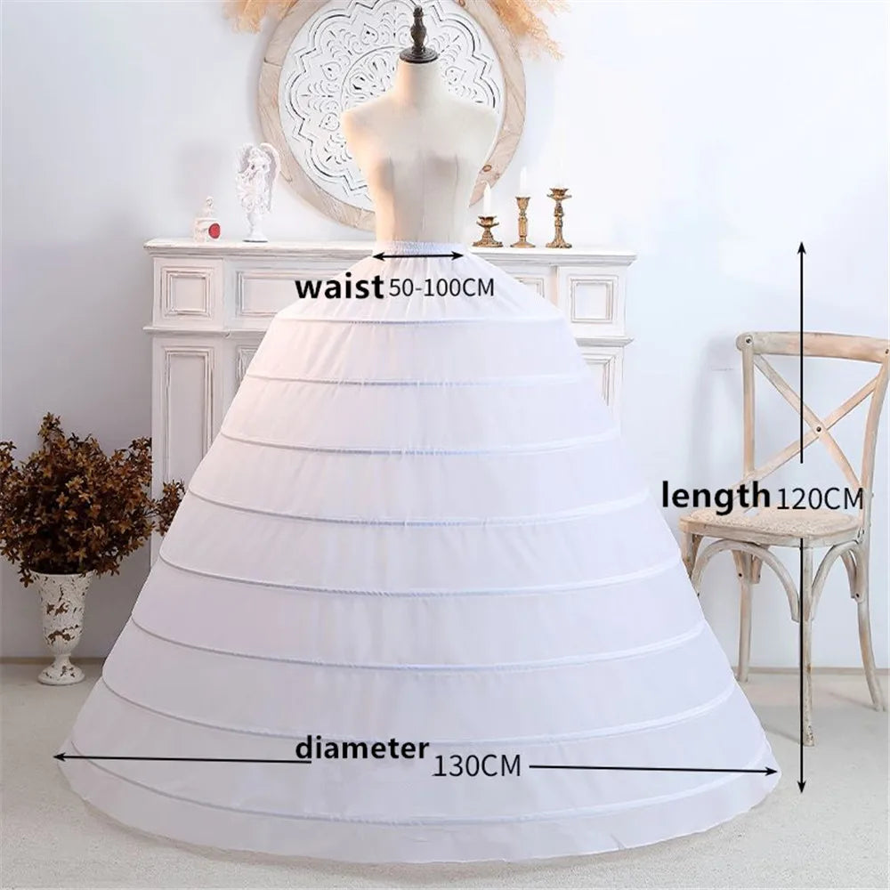 Elegant Bridal Crinoline Petticoat Underskirt for Ball Gown Dresses