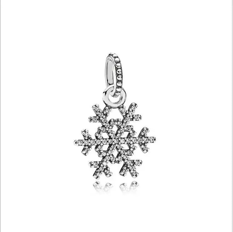 European 925 Sterling Silver Daisy Flower Fish Flag Pendant Bead Charm for Women's Bracelet and Necklace Jewelry