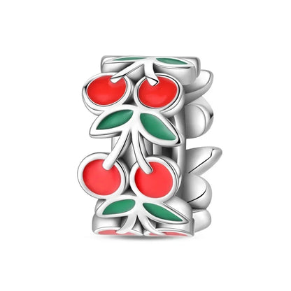 925 Sterling Silver Summer Charms Beads Ice Cream Fruit Candy Cake Zircon DIY Jewelry for Necklace and Bracelet Gifts