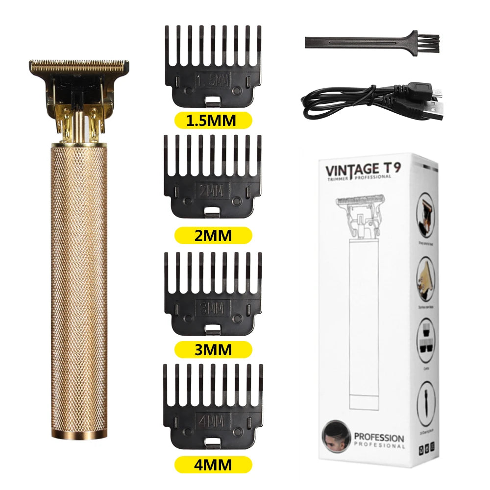 V-Vimika T9 Electric Hair Clipper with LCD Display Stainless Steel Precision Trimmer for Men Fast Charging Wet and Dry Use