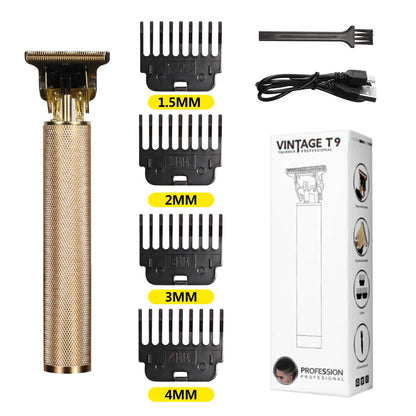 V-Vimika T9 Electric Hair Clipper with LCD Display Stainless Steel Precision Trimmer for Men Fast Charging Wet and Dry Use