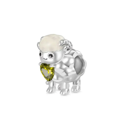 SilverSparkle Animal Skull Pendant for DIY Jewelry Bracelets B4055