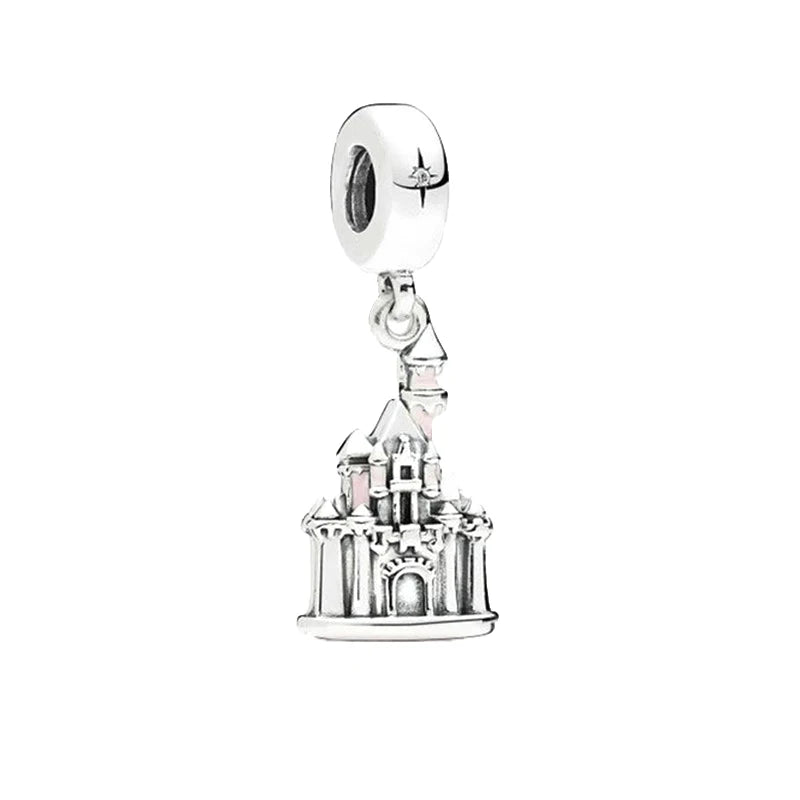 Fine Gold Eiffel Tower Statue Of Liberty Castle Charm Bead