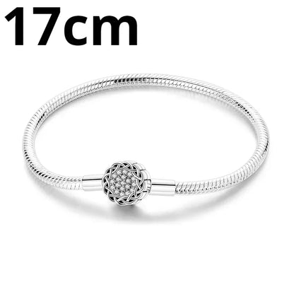 925 Sterling Silver Adjustable Gold Cross Virgin Mary Blue Eye Zircon Charm Bracelet for Women Birthday Gift