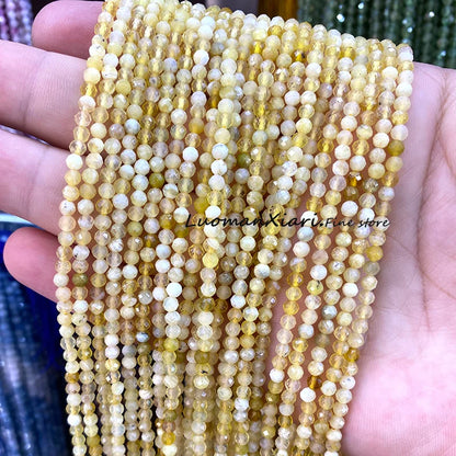 Elegant Faceted Aquamarine Beads for DIY Jewelry Making Bracelet Accessories