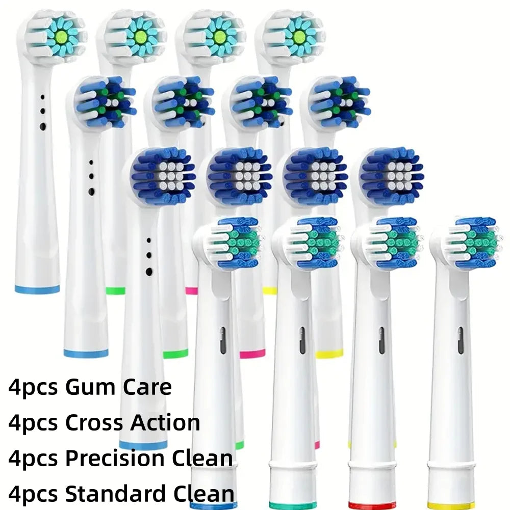16/20PCS Brush Head Nozzles for Oral B Electric Toothbrush 16 Assorted B