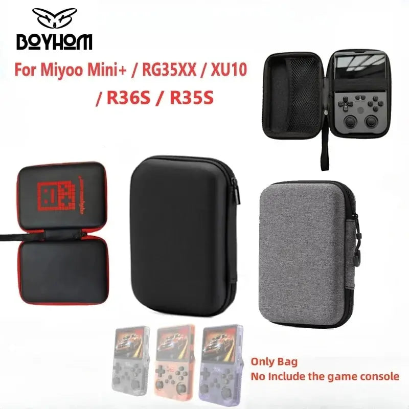 TOP Protect Game Storage Case For Miyoo Mini Plus R36S R35S And Anbernic RG35XX Plus Portable Protective Carry Bag