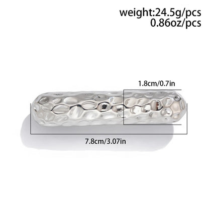 Trendy Geometric Double-Layer Metal Hair Bands for Women