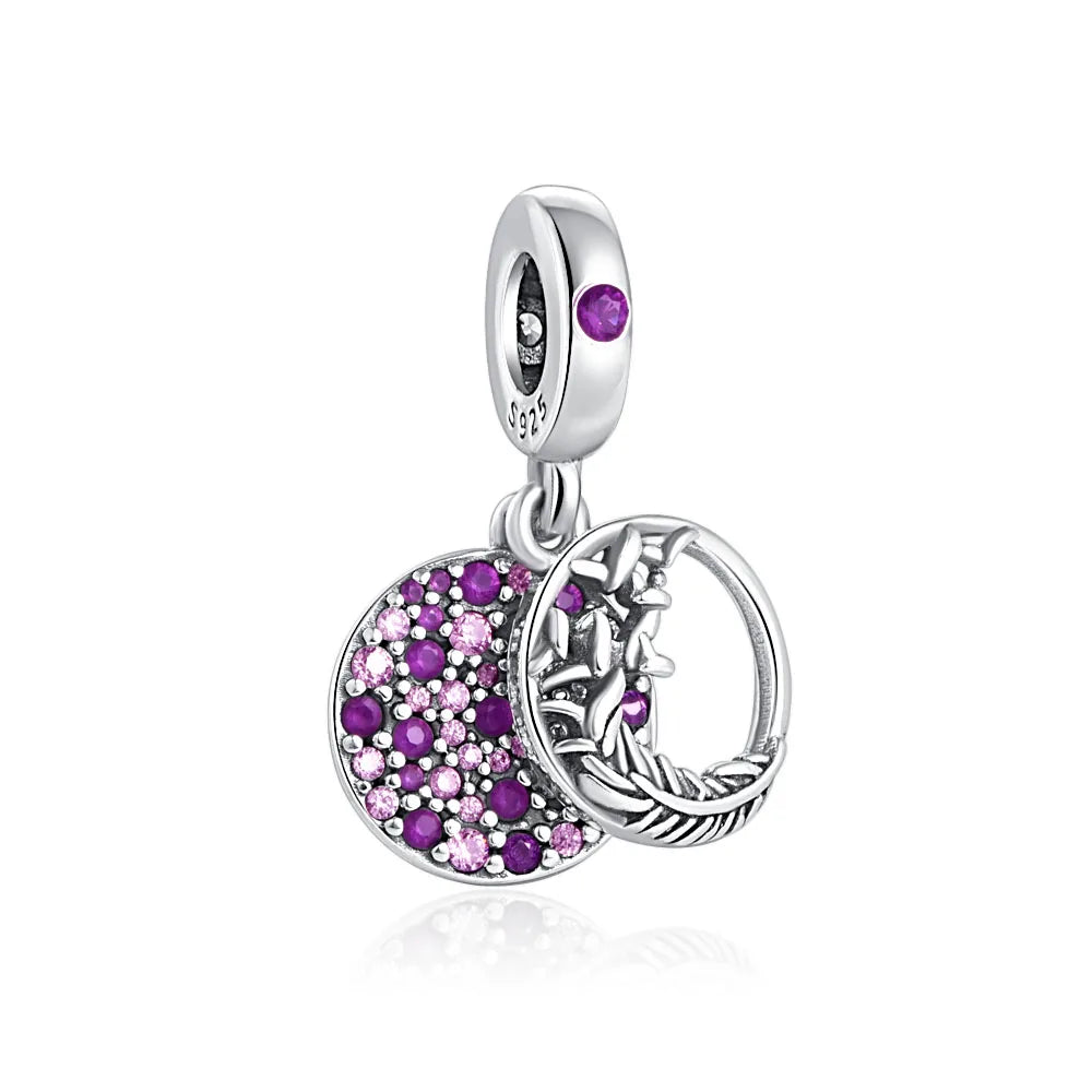 925 Sterling Silver Loving Grandma Family Tree Charm