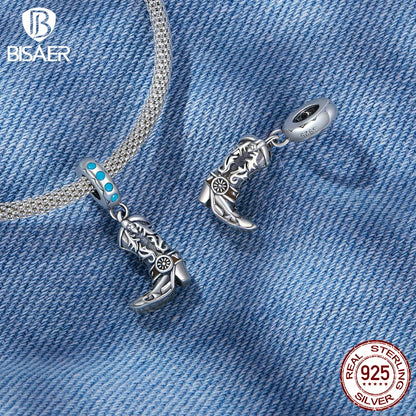 Bisaer 925 Sterling Vintage Cowboy Dream Catcher Charm