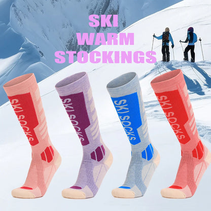 Women's Wool Ski Socks Thick Extra Warm Hiking Stockings