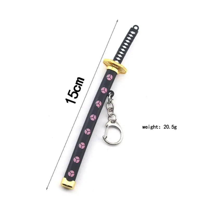 Mini Zoro Samurai Sword Keychain Top Rated Anime Accessory for Cosplay and Gifts