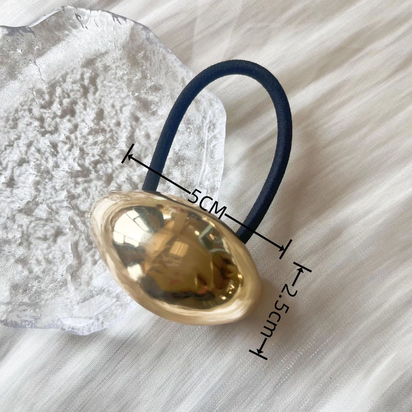 Trendy Geometric Double-Layer Metal Hair Bands for Women