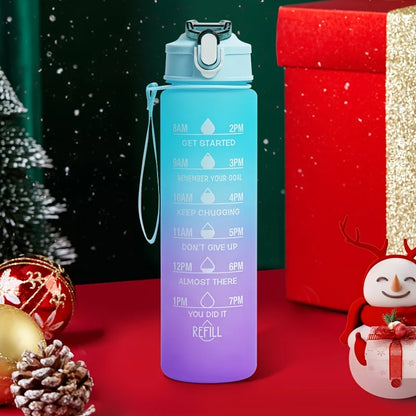 2L 900ml Leakproof Motivational Water Bottle For Fitness