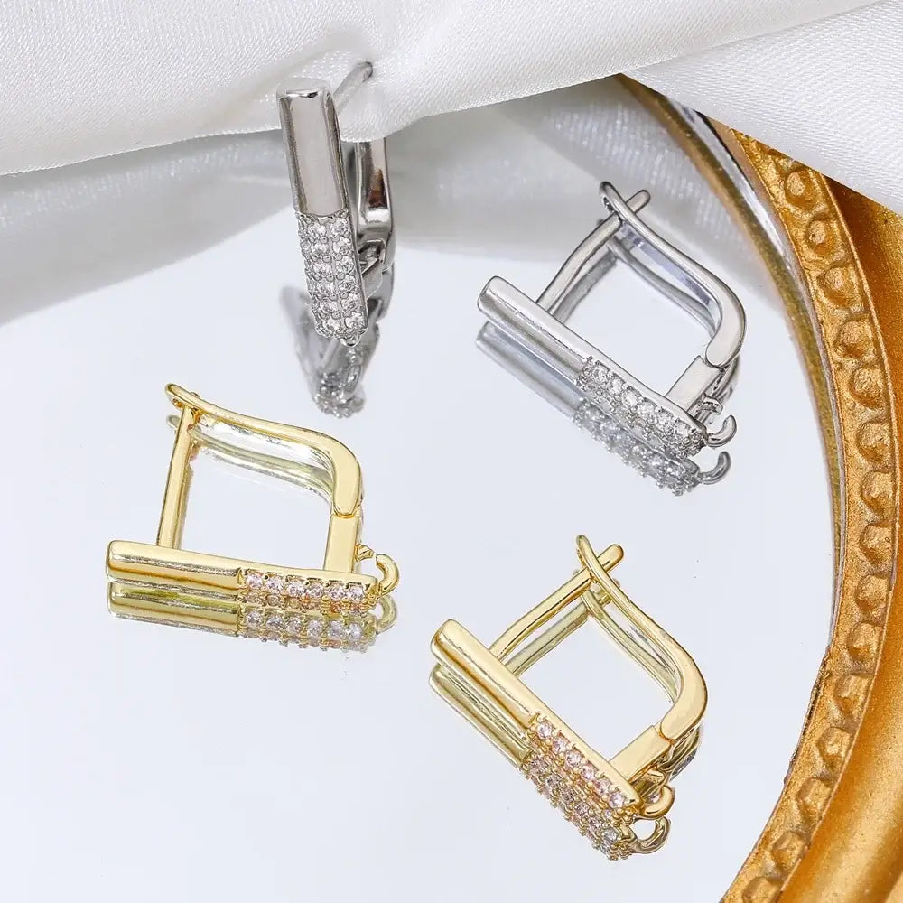 Juya 18K Gold Plated Earwire Hooks for DIY Fashion Jewelry