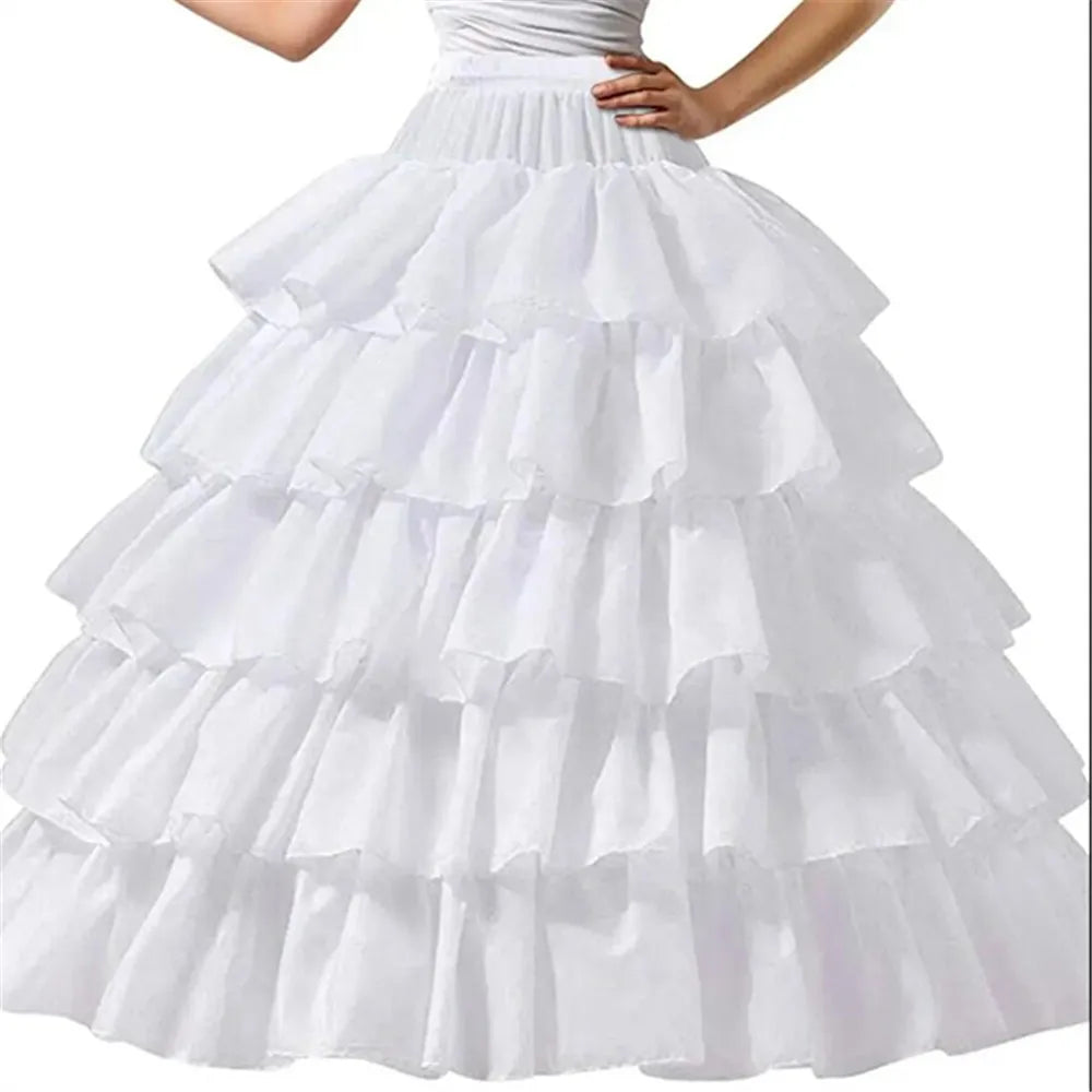 Elegant Tulle Layered Petticoat Bridal Underskirt for A-Line Wedding Dresses