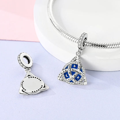 CharmBeads 925 Silver Blue Series DIY Bracelet Charms Top Rated Fashion Pendants