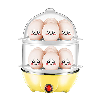Double Layer Egg Cooker 14 Egg Capacity Hard Boiled Cooker B-EU Plug