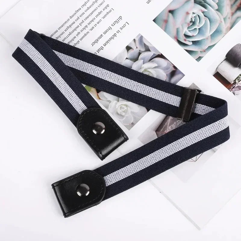 Canvas Adjustable Elastic Waist Band Invisible Belt for Jeans