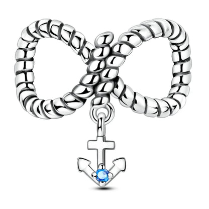 925 Sterling Silver Love Starry Sky Cat Paw Charms Beads