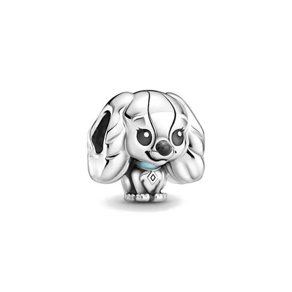Exquisite 925 Silver Elephant and Dog Bead Mouse Pendant for European Original Bracelet DIY Jewelry