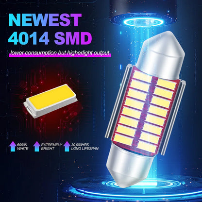 C5W Canbus LED Car Interior Dome Light Bulbs 36mm Decorative Reading Signal Lights