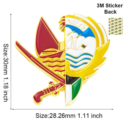 Stylish Saudi Arabia Themed Metal Pin Brooches for Mobile Phones