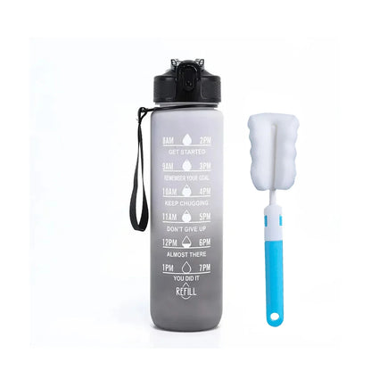 32 Oz Motivational Water Bottle With Straw And Strap