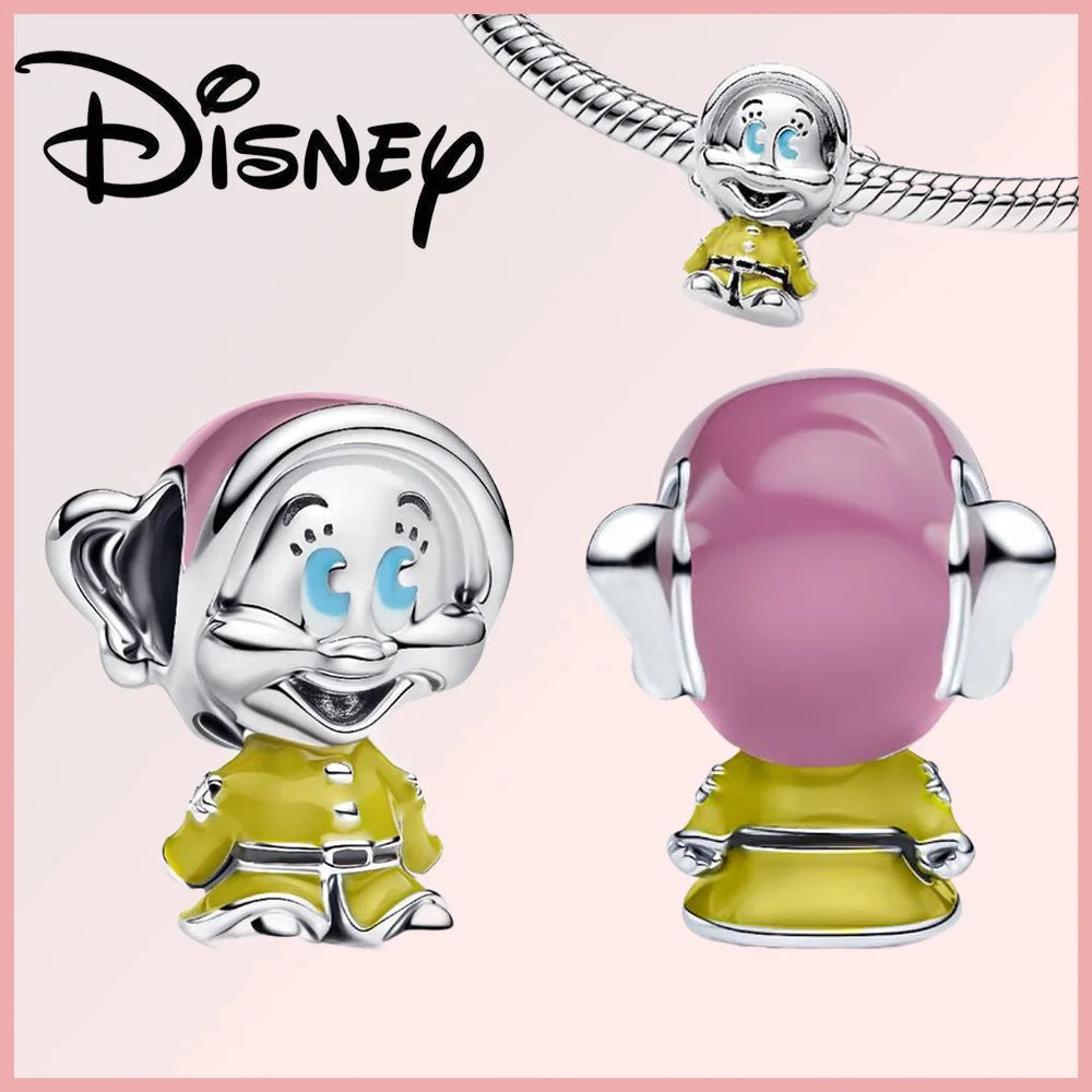 Disney 925 Sterling Silver Stitch Minnie Winnie Dangle