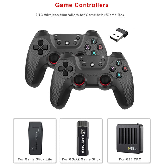 BOYHOM 2.4G Wireless Dual Game Controller for Android and Linux Phones M8 GD10 G11 Pro X2 Game Stick PC Smart TV Box Gamepad Joystick