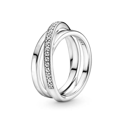 Heartfelt Elegance Red Pink Heart Zircon Ring for Women Sizes 6 to 9 PAR258