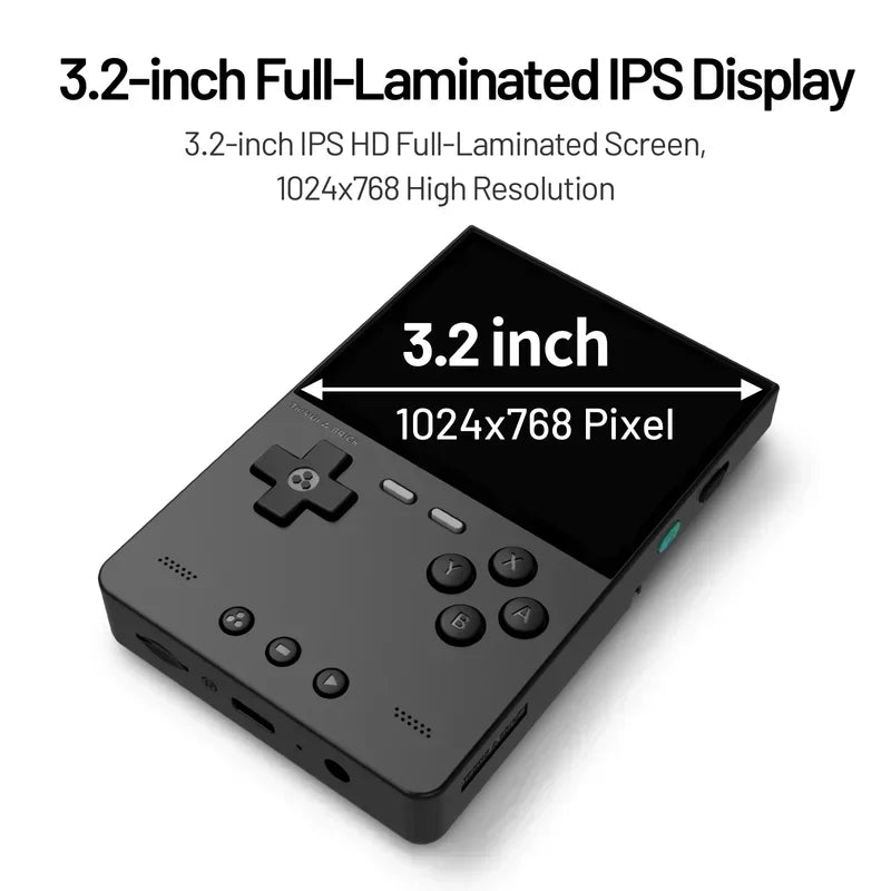 Trimui Brick Vertical Edition Open Source Palm Phone 3.2 Inch 1024x768 400ppi Portable Lightweight 3000mAh Back Top Ambient Light