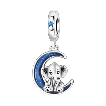 925 Sterling Silver Cute Pet Animal Pendant Charm Gift