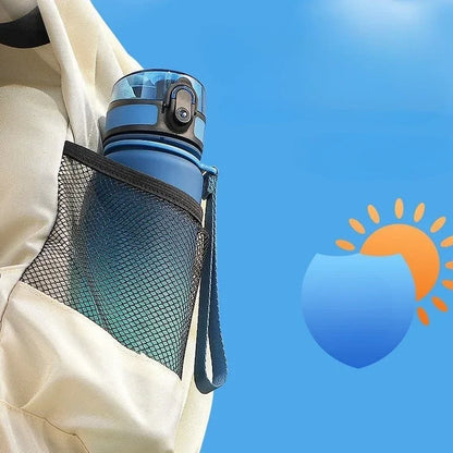 500Ml Frosted Shockproof Water Bottle With Filter Rope
