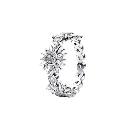European 925 Silver Heart-Shaped Ring for Women Available in Sizes 6 7 8 9 Exquisite High-Quality Jewelry for Weddings and Parties