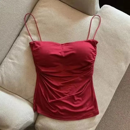 Women's Sleeveless Top Tank Underwear Fitted Camisole
