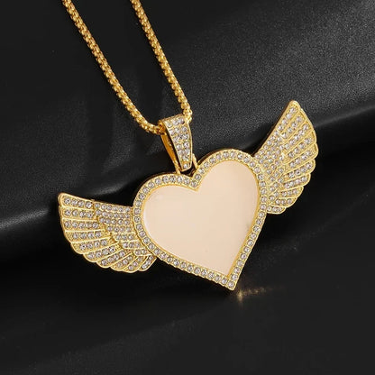 Cubic Zirconia Hip Hop XO Pendant Necklace for Men and Women