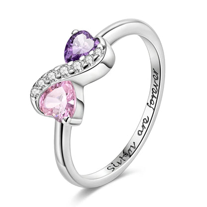 Zircon Diamond 925 Sterling Silver Women's Ring Elegant Fine Jewelry KTR235
