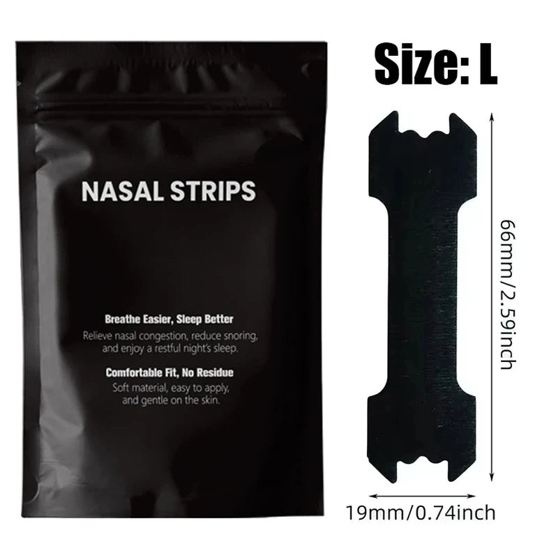 Black Nose Strips Extra Strength Anti Snoring Nasal Strips for Adults and Children 90 60 30 Pack for Better Sleep and Non Invasive Snore Relief