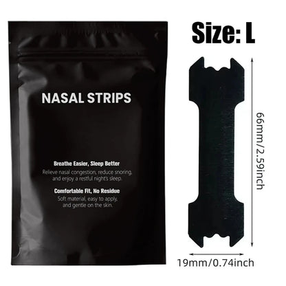 Black Nose Strips Extra Strength Anti Snoring Nasal Strips for Adults and Children 90 60 30 Pack for Better Sleep and Non Invasive Snore Relief