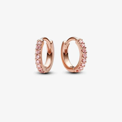 Luxury 925 Sterling Silver Chunky Hoop Earrings with Big Heart Zircon Accents for Women Wedding Party Jewelry Gifts