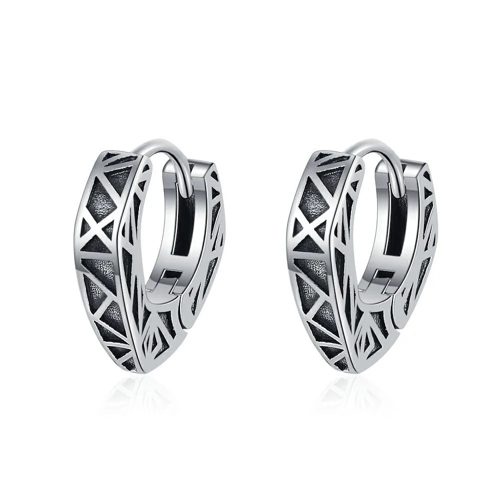 Elegant 925 Sterling Silver Zircon Stud Earrings for Women's Wedding and Engagement